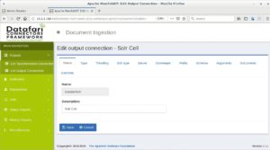 Abbildung 6: Die Output-Connector-Definition weist auf die verwendete Suchmaschine hin. Hier handelt es sich dabei um Solr, doch es gibt weitere Alternativen.
