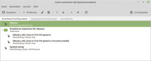 Abbildung 3: Mit Hilfe des Grub Customizer richten Anwender Grub 2 über ein grafisches Interface ein.