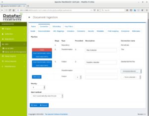 Abbildung 2: Die Transformer der MCF-Pipeline lassen sich über die Datafari-Benutzerschnittstelle einrichten.
