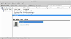 Abbildung 15: Dank Verteilerlisten senden Thunderbird-Nutzer Massenmails besonders einfach.