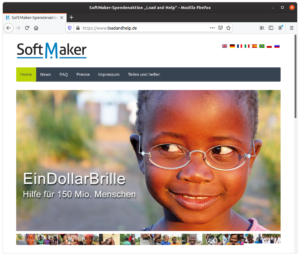Wie schon in den vorherigen Jahren spendet der Software-Hersteller SoftMaker für jeden Download seines kostenlosen Office-Pakets FreeOffice 10 Cent an eine gemeinnützige Organisation.