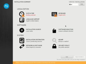 <a href="#artRef-f2">Abbildung 2</a>: Nethserver&nbsp;7.7 basiert auf CentOS&nbsp;7 und nutzt dessen Installationsassistenten.