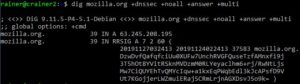 <a href="#artRef-f2">Abbildung 2</a>: Die Signatur der DNS-Antwort wird im Feld &raquo;RRSIG&laquo; &uuml;bertragen.