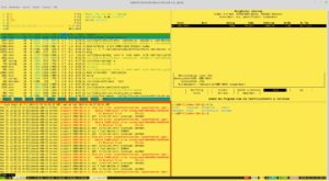 <a href="#artRef-f3">Abbildung 3</a>: Byobu öffnet mehrere virtuelle Terminals simultan. Das hilft Admins, verschiedene unabhängige Komponenten im Auge zu behalten.