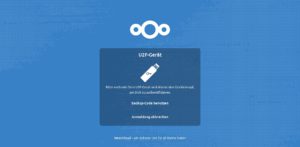 <a href="#artRef-f4">Abbildung 4</a>: Die U2F-App fragt nach Authentifizierung. Quelle: Nextcloud