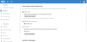 <a href="#artRef-f5">Abbildung 5</a>: Die Übersicht zu den gewählten Authentifizierungen in Nextcloud. Quelle: Nextcloud