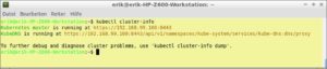 <a href="#artRef-f3">Abbildung 3</a>: Per Kubectl ruft der Nutzer auch grundlegende Daten des Clusters ab.