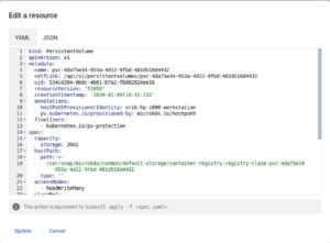 <a href="#artRef-f5">Abbildung 5</a>: In Kubernetes konfigurieren die Nutzer Dienste und Ressourcen über Textdateien, die meist im YAML-Format vorliegen, aber manchmal auch als JSON-Dateien.