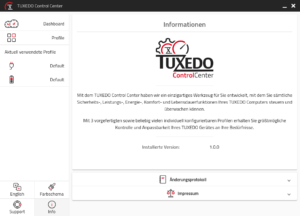 NeuesTuxedo Control Panel ermöglicht CPU- und Lüftereinstellungen