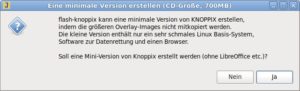 <a href="#artRef-f2">Abbildung 2</a>: Back to the roots: Knoppix 9.0 bringt wieder ein CD-Image mit.