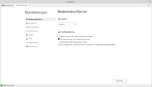 <a href="#artRef-f2">Abbildung 2</a>: Die Konfigurationsoptionen von Anydesk erweisen sich als einsteigertauglich.