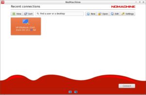 <a href="#artRef-f3">Abbildung 3</a>: Auch bei NoMachine entpuppt sich das Programmfenster als sehr &uuml;bersichtlich.