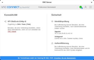 <a href="#artRef-f7">Abbildung 7</a>: Das Programmfenster von RealVNC ist wenig intuitiv aufgebaut.