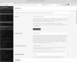 <a href="#artRef-f6">Abbildung 6</a>: In der Systemkonsole nimmt der Admin Einstellungen vor.