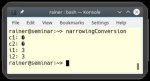 <a href="#artRef-f3">Abbildung 3</a>: Narrowing Conversion: Die Datentypen passen nicht zueinander.