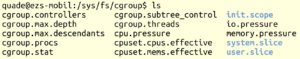 Abbildung 2: Cgroups konfiguriert der Admin &uuml;ber das Sys-Filesystem.