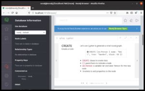 Abbildung 2: Die Graph-Datenbank Neo4j l&auml;sst sich &uuml;ber ein mitgeliefertes Web-Interface bedienen.