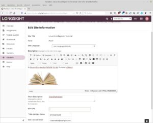 Abbildung 6: Der Editor gestattet es auch, externe Inhalte einzubinden.