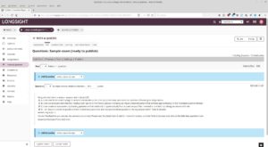 Abbildung 7: Sakai gestattet auch die Lernkontrolle mit Testfragen.