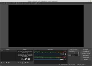 Abbildung 1: Der ausladende Funktionsumfang von OBS Studio zeichnet sich bereits direkt nach dem Start ab.
