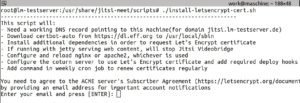 Abbildung 3: Praktischerweise bringt Jitsi Meet gleich ein eingebautes Let's-Encrypt-Skript mit, um die Videokonferenzl&ouml;sung per HTTPS abzusichern.