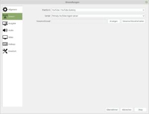 Abbildung 4: Für das Streaming muss der OBS-Anwender lediglich den eindeutigen Schlüssel hinterlegen.