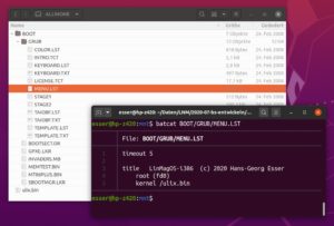 Abbildung 1: Der leicht konfigurierbare Bootmanager Grub 1 startet nicht nur Linux.