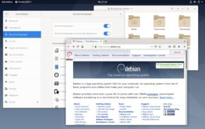 Abbildung 1: Als Desktops stellt Debian 10.5 neben dem hier gezeigtem Gnome auch Cinnamon, KDE Plasma, LXDE, LXQt, Mate und XFCE bereit.