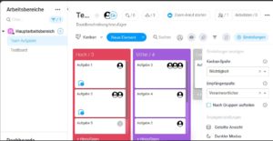 Abbildung 2: Auch in einer klassischen Kanban-Ansicht k&ouml;nnen die Boards dargestellt werden.