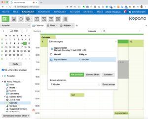 Abbildung 4: Gruppen-Kalender mit Outlook-Feeling in Kopano – der Groupware-Klassiker.