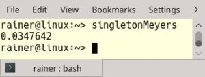 Abbildung 4: Multi-threaded-Singleton mit dem Meyers-Singleton.