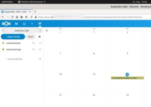 Abbildung 2: Die beiden ICS-Dateien importiert der Admin unter dem Profil <span class="ui-element">kris</span> mitsamt Daten in die Nextcloud-Kalender (Ausschnitt).