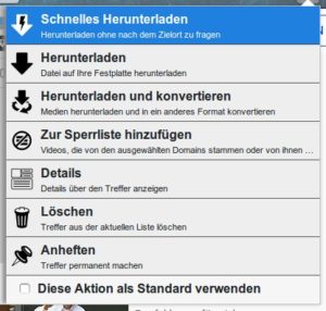 Abbildung 3: Den Download startet der Anwender aus einem kleinen Men&uuml; heraus.
