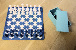 Abbildung 4: Ein komplettes Set f&uuml;r ein Schachspiel aus dem 3D-Drucker. Quelle: WeSo