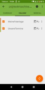 Abbildung 4: Davx4 listet die auf Nextcloud gefundenen Kalender auf. Der Anwender muss sie aktivieren und dann synchronisieren, &hellip;