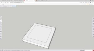Abbildung 5: Auf dem Quader zeichnet der Designer ein Hilfsrechteck ein.