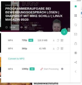 Abbildung 6: Addoncrop erm&ouml;glicht es, auch in Opera Videos von Youtube herunterzuladen.