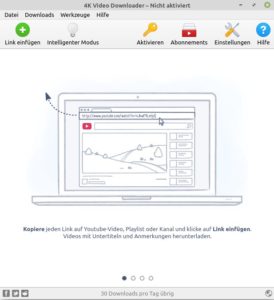 Abbildung 8: Der 4k&nbsp;Video Downloader besitzt eine intuitiv zu bedienende Oberfl&auml;che.
