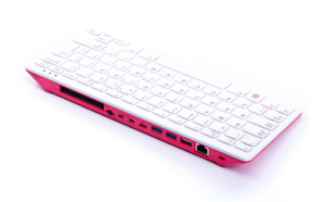 Der Raspberry Pi 400 besteht aus der 4-GByte-Version eines Raspberry Pi 4 und der steckt als Clou in einem Tastaturgehäuse.
