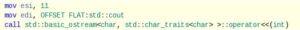 Abbildung 3: Der Compiler Explorer zeigt die Assembler-Anweisungen zur Zeile&nbsp;16 von <a href="#artRef-l3">Listing&nbsp;3</a>.