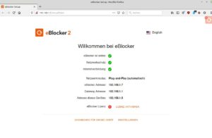 Abbildung 3: Aufgrund des langen Boot-Vorgangs teilt Eblocker&nbsp;OS aktiv mit, wenn es einsatzbereit ist.