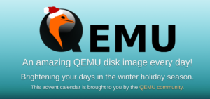 Einen Advenstkalender mit täglich wechselnden virtuellen Machinen hinter den Türchen, bietet das freie Projekt Qemu online an.