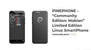 Das auf Mobian, dem Debian für mobile Geräte aufbauende Linux-Smartphone PinePhone ist laut Anbieter Pine64 in zwei Versionen vorbestellbar.