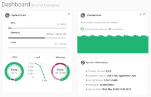Abbildung 5: Das Enterprise-GUI von Zevenet bietet diverse Features, die in der Community-Variante fehlen. Quelle: Zevenet