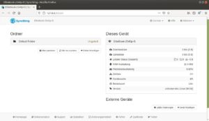Abbildung 5: Syncthing lässt sich bequem im Browser konfigurieren.