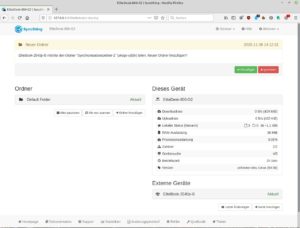 Abbildung 6: In der Weboberfläche haben Sie stets den Überblick über zu synchronisierende Ordner.