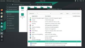 Abbildung 1: Das <span class="ui-element">Application Utility</span> aus Manjaro 20.2 kann jetzt auch schnell einen Passwortmanager hinzuholen.