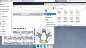 Abbildung 1: Knoppix 9.2 stellt neben LXDE, KDE Plasma und Gnome erstmals auch die hier gezeigte Desktop-Umgebung XFCE 4.16 zur Auswahl.