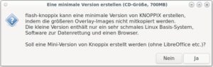 Abbildung 2: Mit &raquo;flash-knoppix&laquo; erzeugen Sie eine Knoppix-Mini-Version.