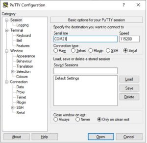 Abbildung 1: Sie benötigen ein Terminalprogramm wie PuTTY, falls der Zielrechner bei der Installation keine Grafikkarte hat.